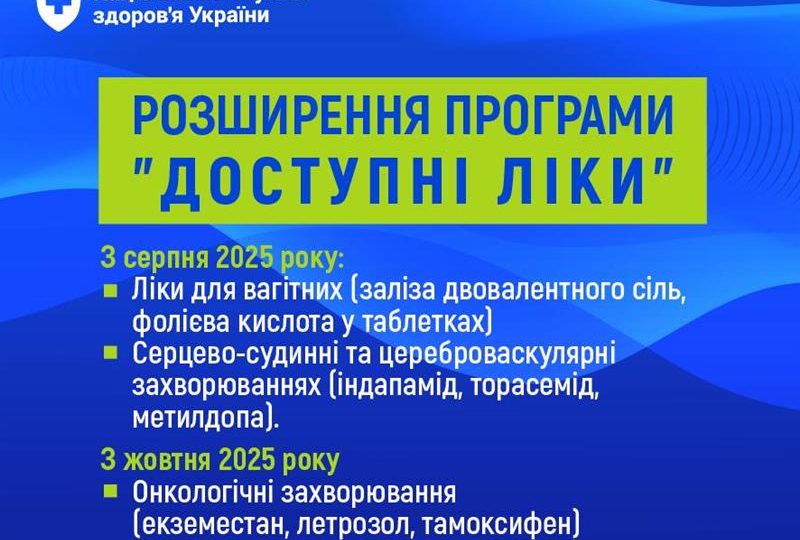 Програма "Доступні ліки" розшириться ліками для вагітних та пацієнтів з онкозахворюваннями